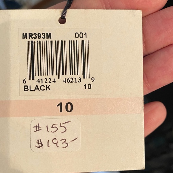 Muse • Black Square Neck 3/4 Sleeve Dress w/ Circle Appliqué Skirt • Size 10 NWT - Picture 7 of 9